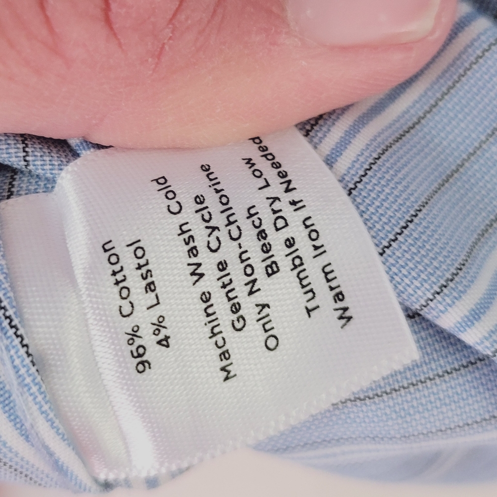 Talbots Striped Button Down Size 8 - image 6